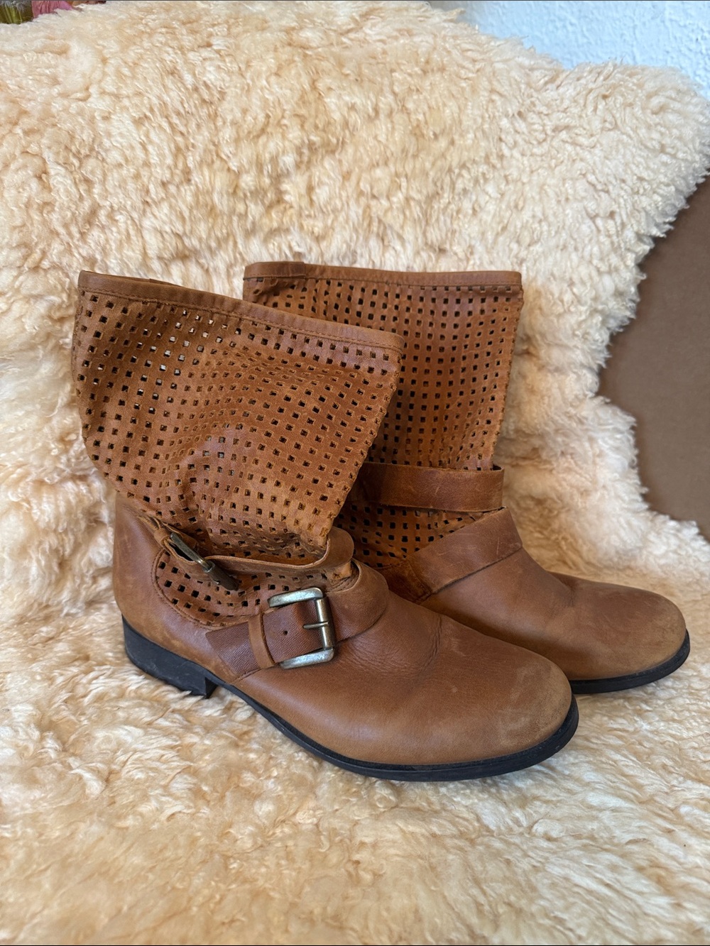 Steve Madden leather ankle boots